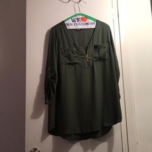 Green blouse